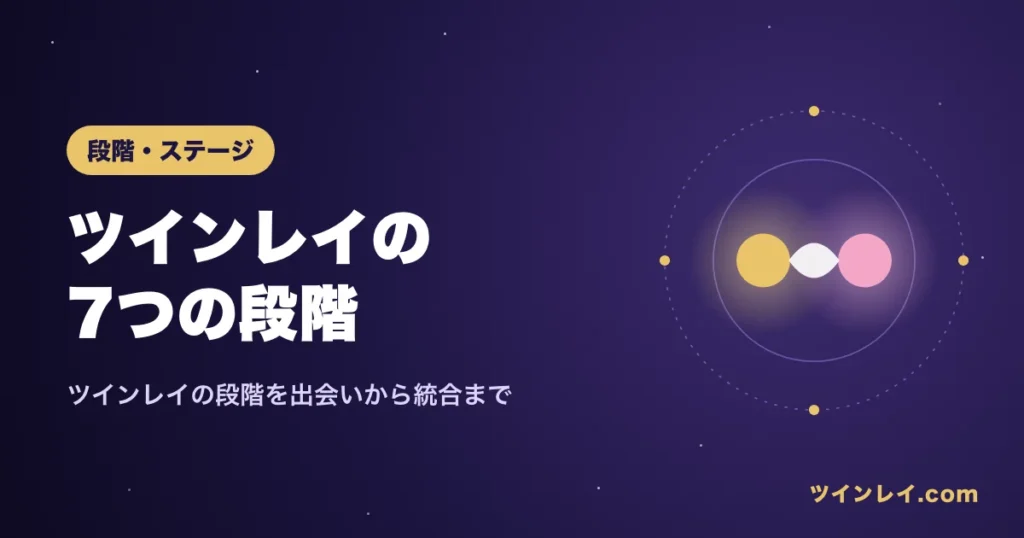 ツインレイの段階を出会いから統合まで紹介する記事のアイキャッチ